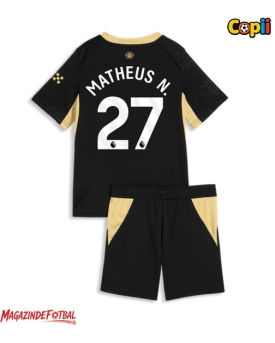 Manchester City Matheus Nunes #27 Echipament de Fotbal Replică 2026-27 Copii Deplasare (+ Șorturi)